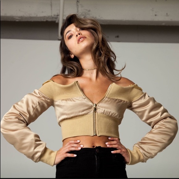 ARE YOU AM I Jackets & Blazers - FINAL.NWT ARE YOU AM I Minami Bomber Jacket